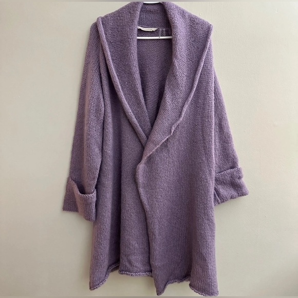 Soft Surroundings Wool Telluride Topper Duster Cardigan Size Large Petite - Picture 4 of 11